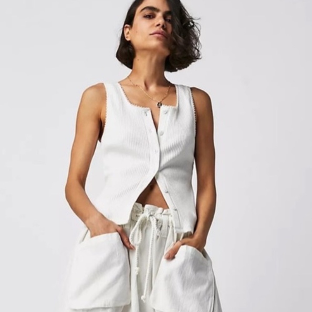 🤍NWOT🤍Free People S Runyon Oversized harem pant in Ivory The CUTEST 🤍